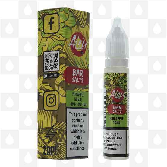 Pineapple 50/50 Bar Salts by Aisu E Liquid | 10ml Bottles, Strength & Size: 20mg • 10ml