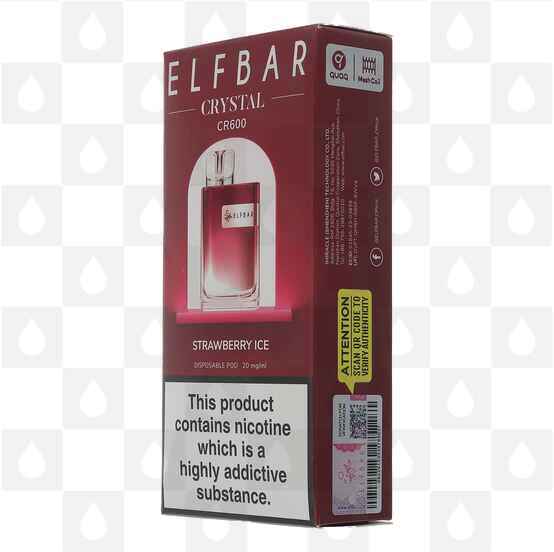Strawberry Ice Elf Bar Crystal CR600 20mg | Disposable Vapes