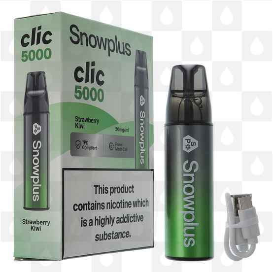 Strawberry Kiwi | Snowplus Clic 12ml 5000 Puff 20mg | Disposable Vapes