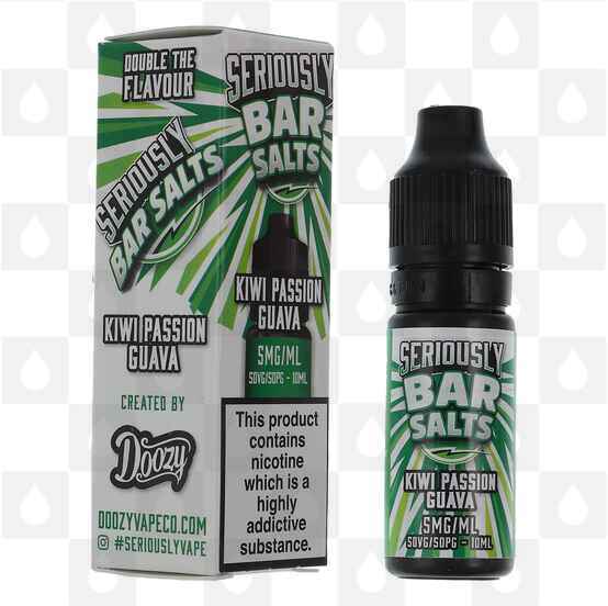Kiwi Passion Guava by Seriously Bar Salts E Liquid | 10ml Bottles, Strength & Size: 05mg • 10ml