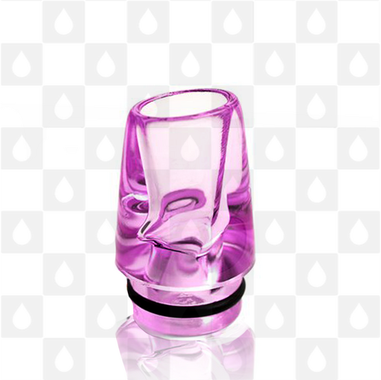 Dotmod Whistle Style 510 Drip Tip - Long, Selected Colour: Purple 