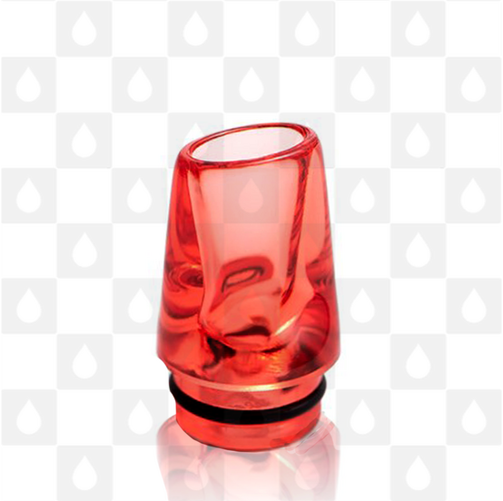 Dotmod Whistle Style 510 Drip Tip - Long, Selected Colour: Red 