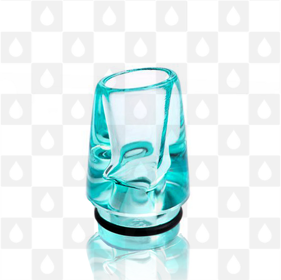 Dotmod Whistle Style 510 Drip Tip - Long, Selected Colour: Tiffany Blue