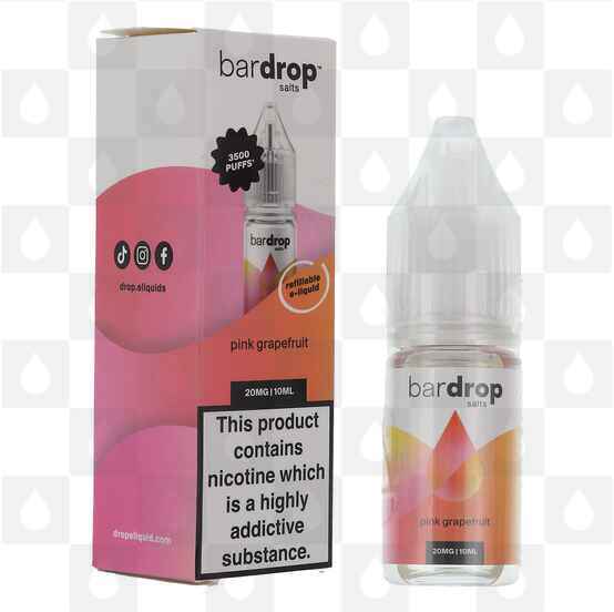 Pink Grapefruit by Bar Drop E Liquid | 10ml Nic Salt, Strength & Size: 20mg • 10ml