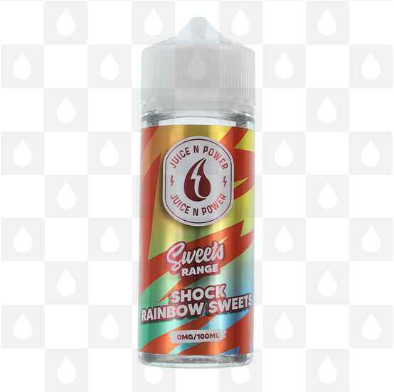 Shock Rainbow Sweets by Juice N Power E Liquid | Short Fill, Strength & Size: 0mg • 100ml (120ml Bottle)
