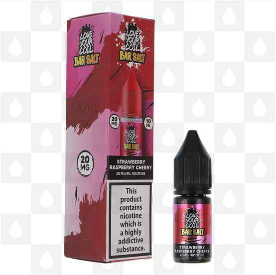 Strawberry Raspberry Cherry LYC Bar Salt by Love Your Coil E Liquid | 10ml Nic Salt, Strength & Size: 20mg • 10ml