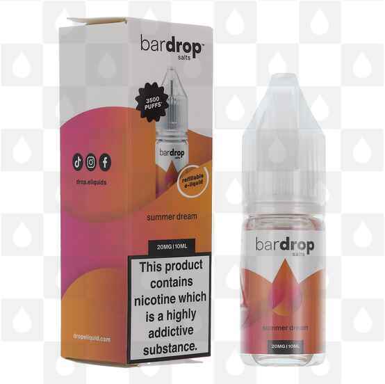 Summer Dream by Bar Drop E Liquid | 10ml Nic Salt, Strength & Size: 20mg • 10ml