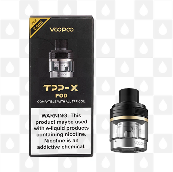 VooPoo TPP X Replacement Pod, Selected Colour: Black 