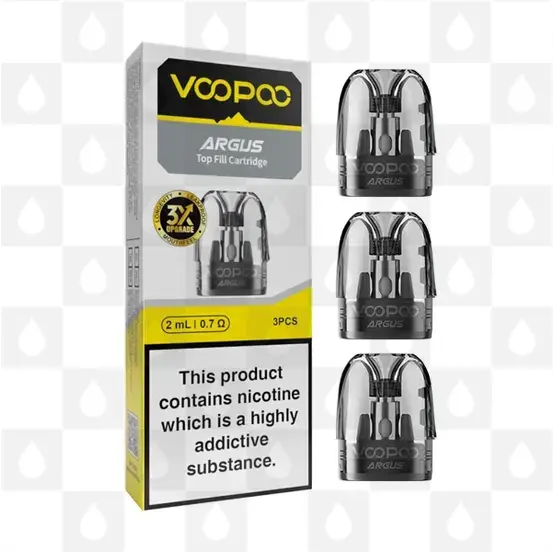 VooPoo Argus Pod Cartridge, Pod Type: 3 x 0.7 Ohm Mesh (Top Fill)