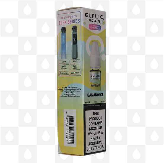 Banana Ice by Elfliq | Elf Bar E Liquid | Nic Salt, Strength & Size: 20mg • 10ml