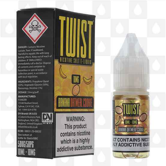 Banana Oatmeal Cookie by Twist E Liquid | 10ml Nic Salt, Strength & Size: 20mg • 10ml