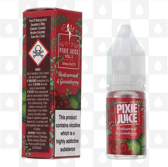 Redcurrant & Gooseberry by Pixie Juice E Liquid | 10ml Nic Salt, Strength & Size: 20mg • 10ml