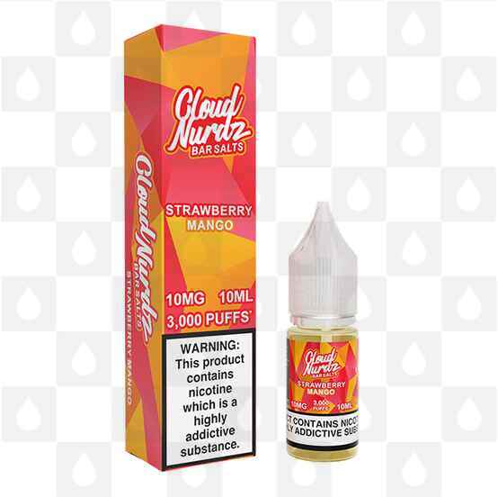 Strawberry Mango by Cloud Nurdz E Liquid | 10ml Nic Salt, Strength & Size: 10mg • 10ml