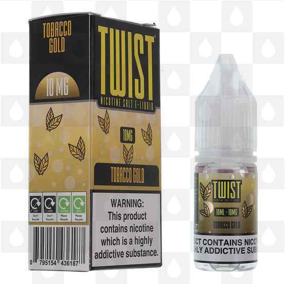 Tobacco Gold by Twist E Liquid | 10ml Nic Salt, Strength & Size: 20mg • 10ml