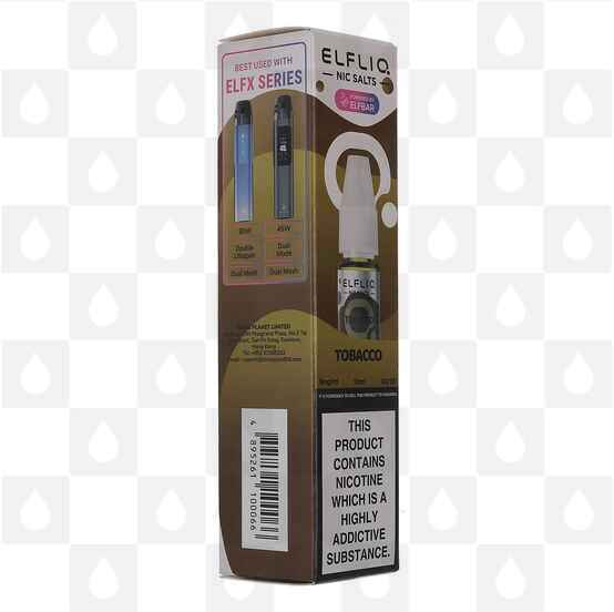 Tobacco by Elfliq | Elf Bar E Liquid | Nic Salt, Strength & Size: 20mg • 10ml