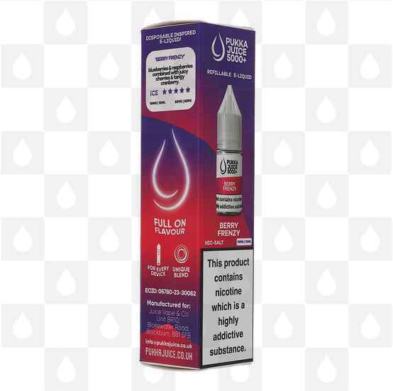 Berry Frenzy Nic Salt by Pukka Juice 5000+ | 10ml Nic Salt, Strength & Size: 20mg • 10ml