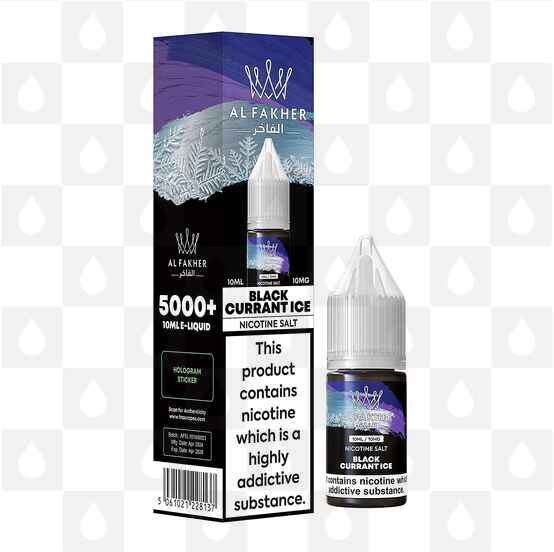 Blackcurrant Ice by Al Fakher E Liquid | 10ml Nic Salt, Strength & Size: 20mg • 10ml