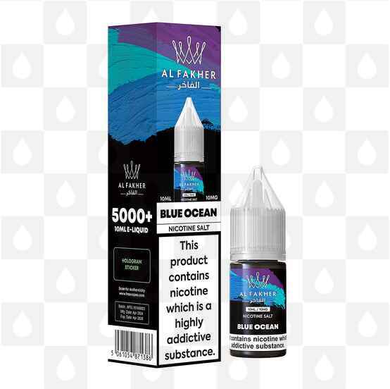 Blue Ocean by Al Fakher E Liquid | 10ml Nic Salt, Strength & Size: 10mg • 10ml