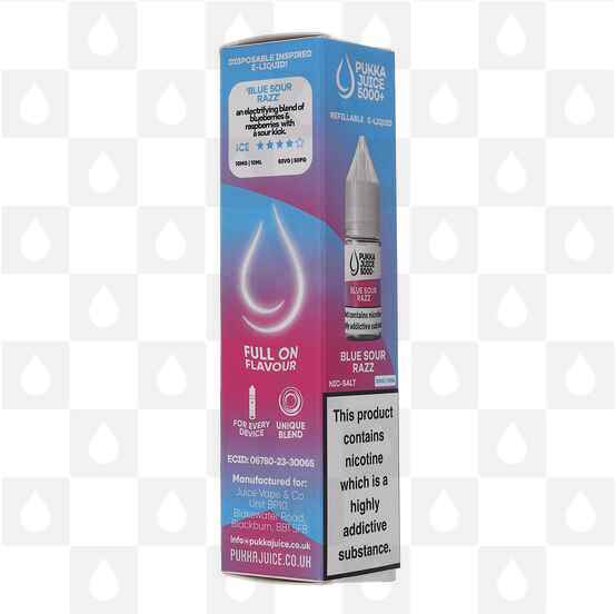 Blue Sour Razz Nic Salt by Pukka Juice 5000+ | 10ml Nic Salt, Strength & Size: 20mg • 10ml