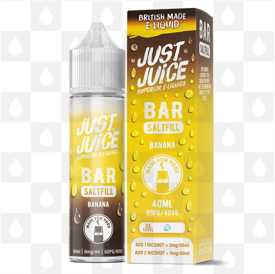 Banana by Just Juice Bar Saltfill E Liquid | 40ml Shortfill