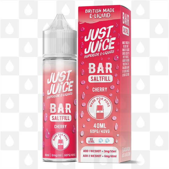 Cherry by Just Juice Bar Saltfill E Liquid | 40ml Shortfill