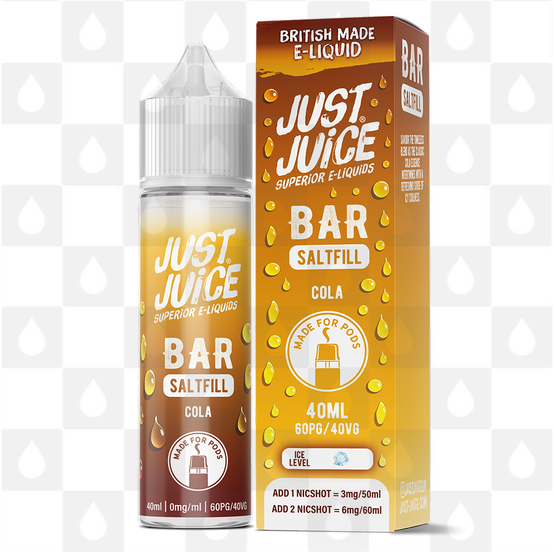 Cola by Just Juice Bar Saltfill E Liquid | 40ml Shortfill