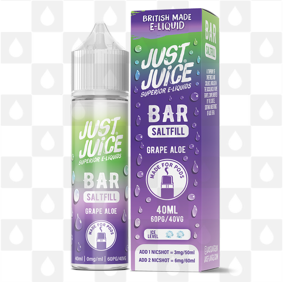 Grape Aloe by Just Juice Bar Saltfill E Liquid | 40ml Shortfill