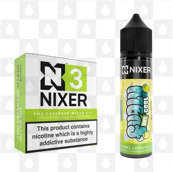 Lemon & Lime by Fugly But Cool x Nixer E Liquid | 60ml Long Fill, Nicotine Type: Nicotine Free, Strength & Size: 00mg • 60ml • Inc VG/PG Shots (50/50)