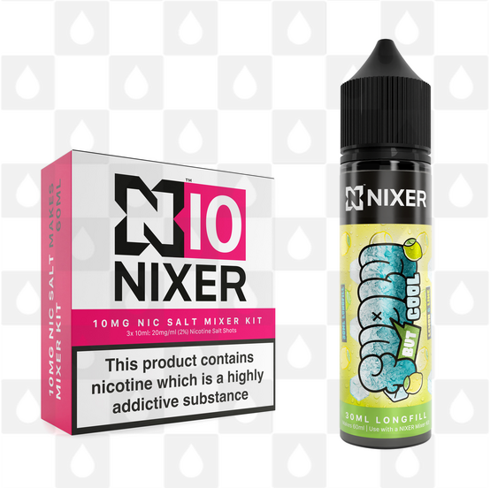 Lemon & Lime by Fugly But Cool x Nixer E Liquid | 60ml Long Fill, Nicotine Type: Nicotine Salt, Strength & Size: 10mg Salt • 60ml • Inc Shots (50/50)