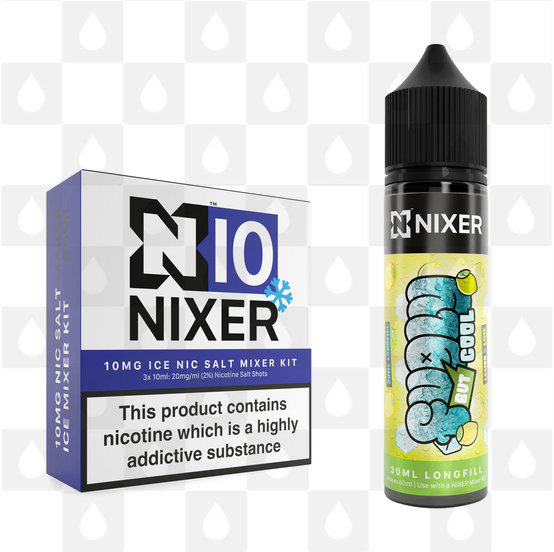 Lemon & Lime by Fugly But Cool x Nixer E Liquid | 60ml Long Fill, Nicotine Type: Nicotine Salt, Strength & Size: 10mg Salt Ice • 60ml • Inc Shots (50/50)