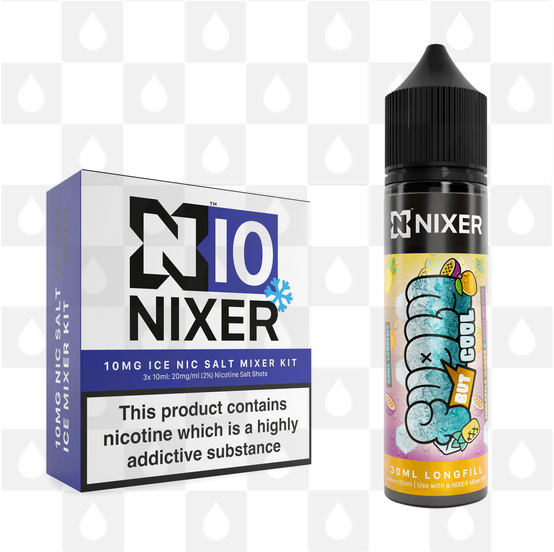 Pineapple Mango & Passionfruit by Fugly But Cool x Nixer E Liquid | 60ml Long Fill, Nicotine Type: Nicotine Salt, Strength & Size: 10mg Salt Ice • 60ml • Inc Shots (50/50)