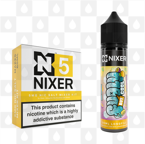 Pineapple Mango & Passionfruit by Fugly But Cool x Nixer E Liquid | 60ml Long Fill, Nicotine Type: Nicotine Salt, Strength & Size: 05mg Salt • 60ml • Inc Shots (50/50)