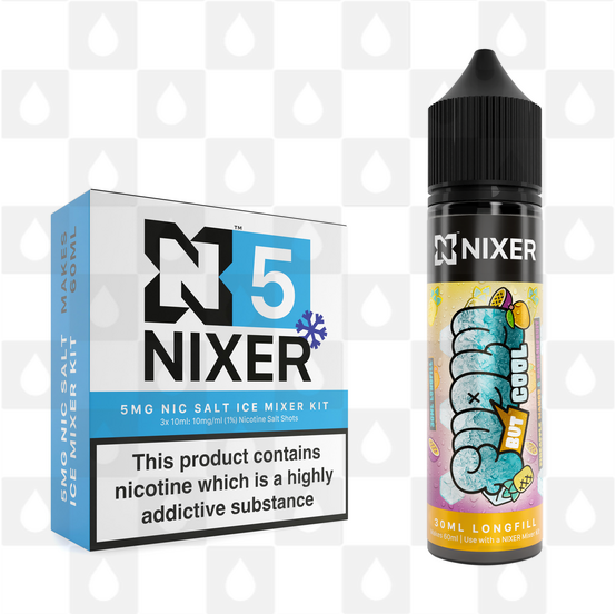 Pineapple Mango & Passionfruit by Fugly But Cool x Nixer E Liquid | 60ml Long Fill, Nicotine Type: Nicotine Salt, Strength & Size: 05mg Ice Salt • 60ml • Inc Shots (50/50)