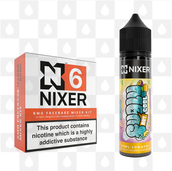 Pineapple Mango & Passionfruit by Fugly But Cool x Nixer E Liquid | 60ml Long Fill, Nicotine Type: Regular Nicotine, Strength & Size: 06mg • 60ml • Inc Shots (70/30)