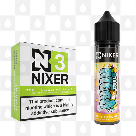 Pineapple Mango & Passionfruit by Fugly But Cool x Nixer E Liquid | 60ml Long Fill, Nicotine Type: Nicotine Free, Strength & Size: 00mg • 60ml • Inc VG/PG Shots (50/50)