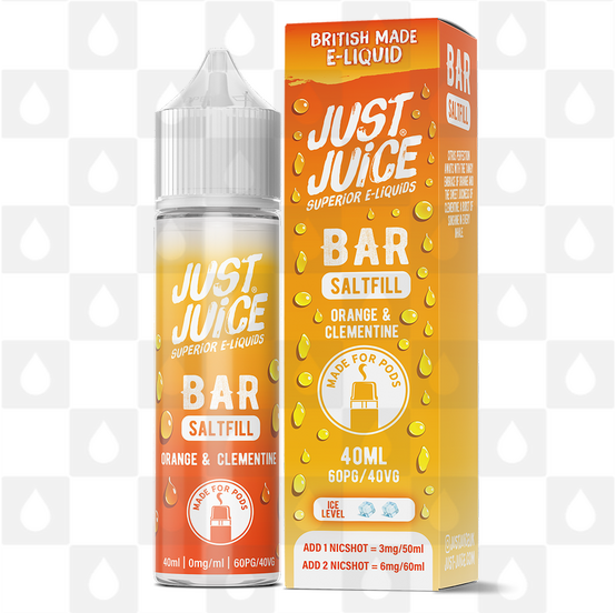 Orange Clementine by Just Juice Bar Saltfill E Liquid | 40ml Shortfill