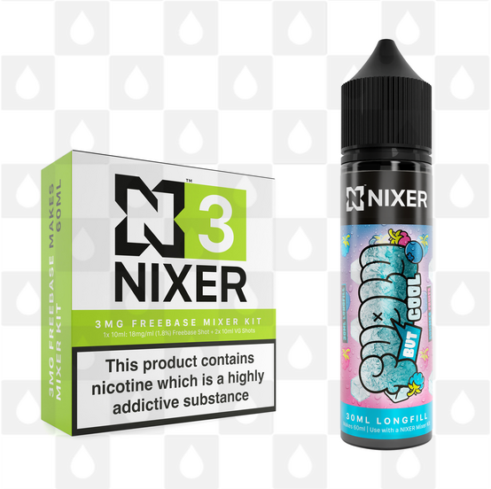 Summer Fruits by Fugly But Cool x Nixer E Liquid | 60ml Long Fill, Nicotine Type: Nicotine Free, Strength & Size: 00mg • 60ml • Inc VG/PG Shots (50/50)