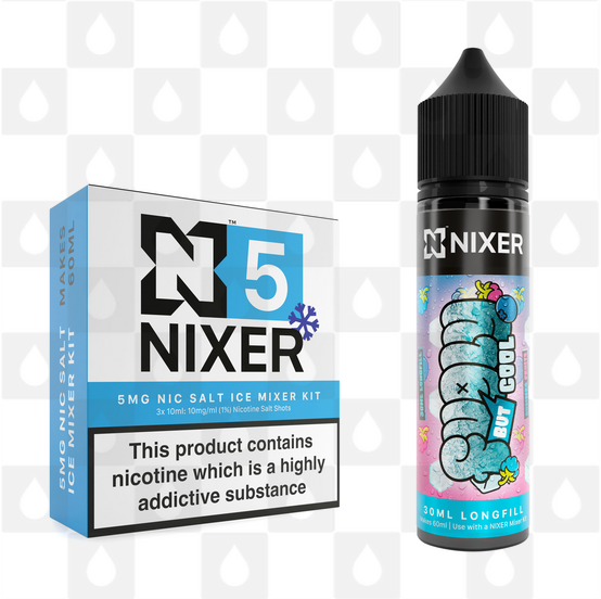 Summer Fruits by Fugly But Cool x Nixer E Liquid | 60ml Long Fill, Nicotine Type: Nicotine Salt, Strength & Size: 05mg Ice Salt • 60ml • Inc Shots (50/50)