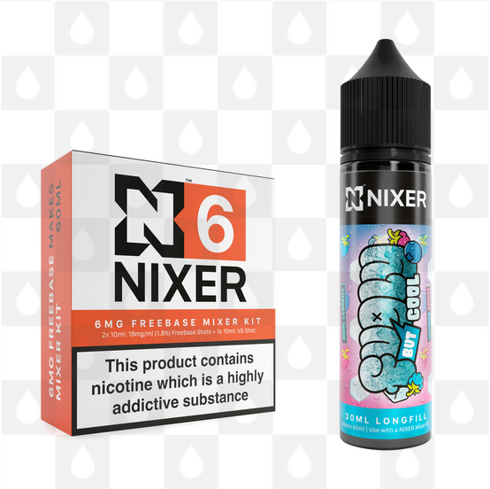 Summer Fruits by Fugly But Cool x Nixer E Liquid | 60ml Long Fill, Nicotine Type: Regular Nicotine, Strength & Size: 06mg • 60ml • Inc Shots (70/30)