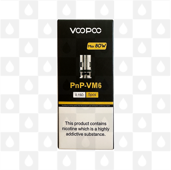 VooPoo PnP Replacement Coils, Ohms: PnP-VM6 Mesh Coils 0.15 Ohm (60-80W)