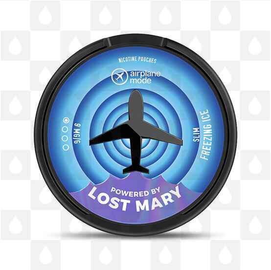 Freezing Ice | Airplane Mode by Lost Mary | Nicotine Pouches, Strength & Size: 20 x 09mg Pouches