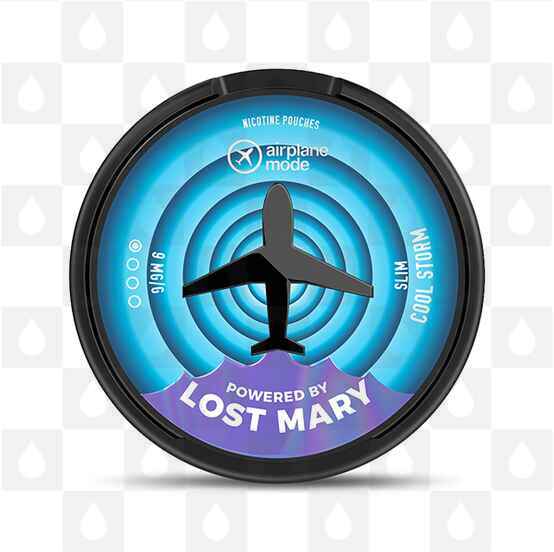Cool Storm | Airplane Mode by Lost Mary | Nicotine Pouches, Strength & Size: 20 x 09mg Pouches