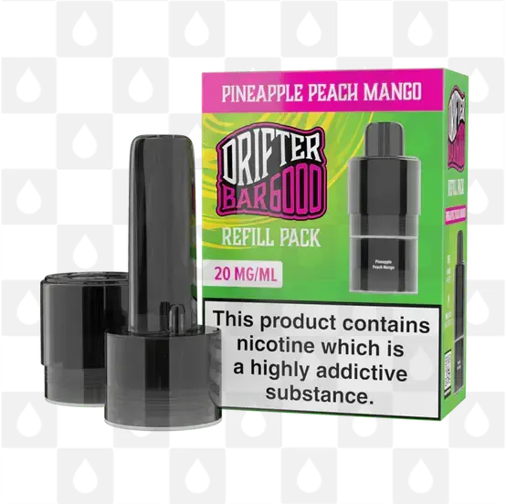 Pineapple Peach Mango | Drifter Bar 6000 Replacement Pods, Strength & Puff Count: 20mg • 6000 Puffs • V1