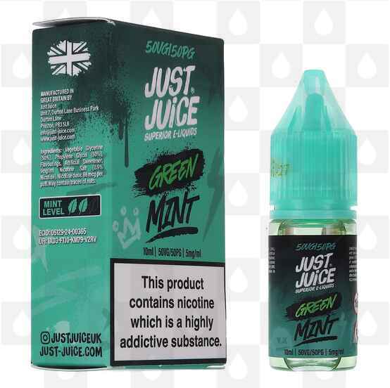Green by Just Juice Mint E Liquid | 10ml Bottles, Strength & Size: 10mg • 10ml