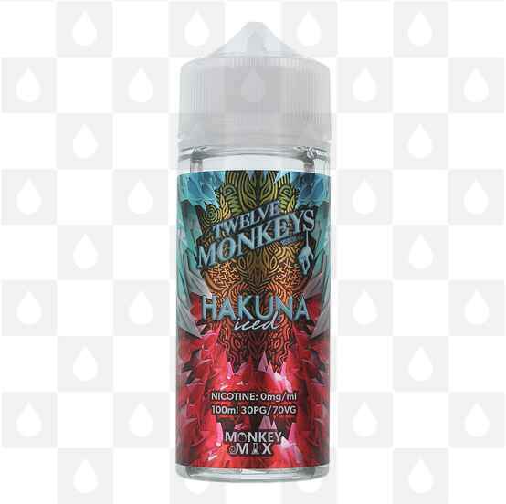 Hakuna Iced by Twelve Monkeys E Liquid | Ice Age Series | 50ml & 100ml Short Fill, Strength & Size: 0mg • 100ml (120ml Bottle)