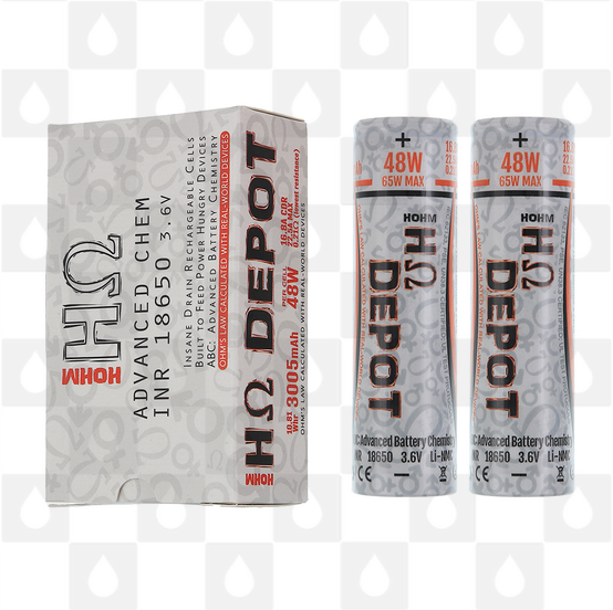 HOHM Depot 18650 Mod Battery, Quantity: HOHM Depot - Twin Pack