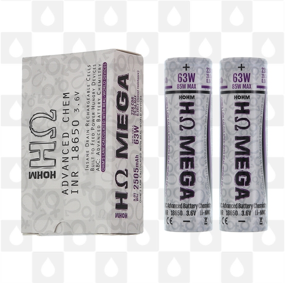 HOHM Mega 18650 Mod Battery, Quantity: HOHM Mega - Twin Pack