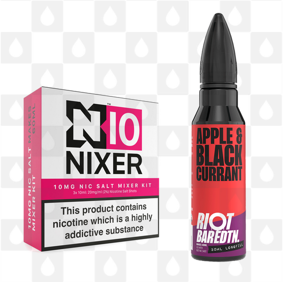 Apple & Blackcurrant | BAR EDTN by Riot Squad E Liquid | 60ml Long Fill, Nicotine Type: Nicotine Salt, Strength & Size: 10mg Salt • 60ml • Inc Shots (50/50)