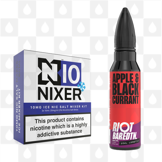 Apple & Blackcurrant | BAR EDTN by Riot Squad E Liquid | 60ml Long Fill, Nicotine Type: Nicotine Salt, Strength & Size: 10mg Salt Ice • 60ml • Inc Shots (50/50)