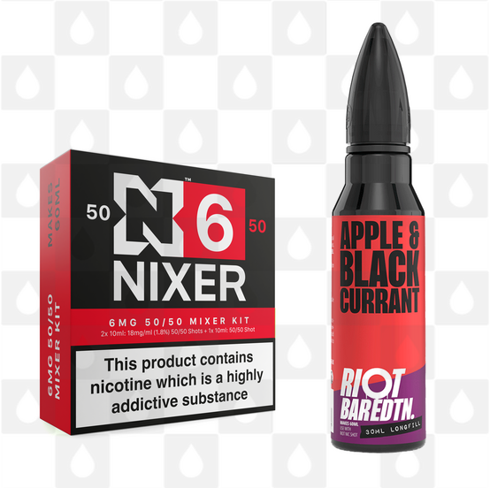 Apple & Blackcurrant | BAR EDTN by Riot Squad E Liquid | 60ml Long Fill, Nicotine Type: Regular Nicotine, Strength & Size: 06mg • 60ml • Inc Shots (50/50)